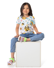 KOVASKO Girls All Over Printed T-shirt