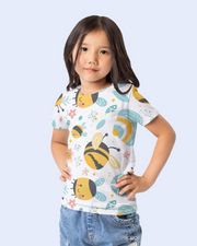 KOVASKO Girls All Over Printed T-shirt