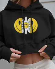 KOVASKO Women’s Smile Always Cropped Hoodie