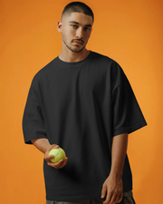 KOVASKO Mens Classic Plain Oversized T-Shirt