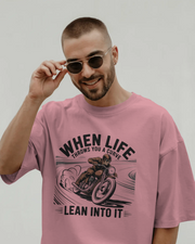 KOVASKO Men’s Life Throws You a Curve T-shirt