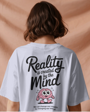 KOVASKO Women’s Reality is created by Mind Oversized T-shirt