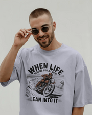 KOVASKO Men’s Life Throws You a Curve T-shirt