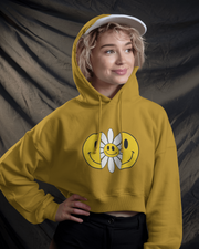 KOVASKO Women’s Smile Always Cropped Hoodie