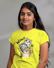 KOVASKO Women’s Three Cats T-shirt
