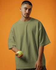 KOVASKO Mens Classic Plain Oversized T-Shirt