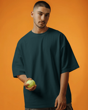 KOVASKO Mens Classic Plain Oversized T-Shirt