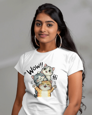 KOVASKO Women’s Three Cats T-shirt