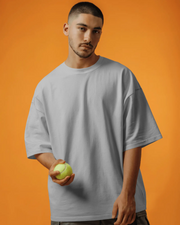 KOVASKO Mens Classic Plain Oversized T-Shirt