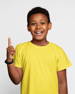 KOVASKO Boys Classic Plain Crew T-Shirt