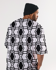 KOVASKO Mens All Over Printed Oversized T-shirt