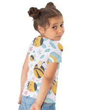 KOVASKO Girls All Over Printed T-shirt