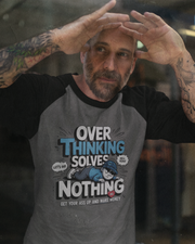 KOVASKO Men’s Over Thinking Solves Nothing Raglan T-Shirt