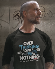KOVASKO Men’s Over Thinking Solves Nothing Raglan T-Shirt