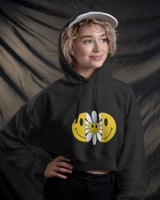 KOVASKO Women’s Smile Always Cropped Hoodie
