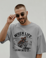 KOVASKO Men’s Life Throws You a Curve T-shirt