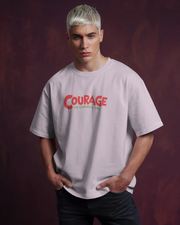 KOVASKO Mens Courage The Cowardly Dog Oversized T-Shirt