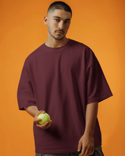 KOVASKO Mens Classic Plain Oversized T-Shirt