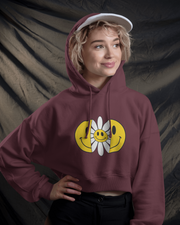 KOVASKO Women’s Smile Always Cropped Hoodie