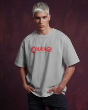 KOVASKO Mens Courage The Cowardly Dog Oversized T-Shirt