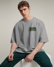 KOVASKO Men’s Social Introvert Oversized T-shirt
