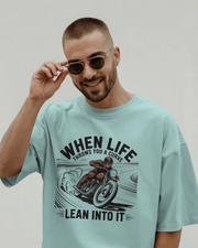 KOVASKO Men’s Life Throws You a Curve T-shirt