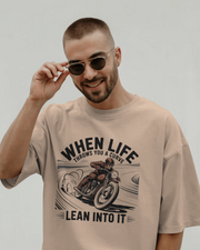 KOVASKO Men’s Life Throws You a Curve T-shirt