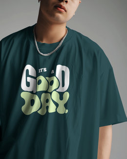 KOVASKO Men’s Good Day Oversized T-Shirt