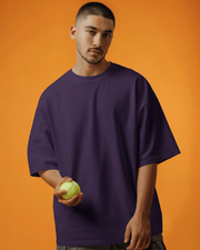 KOVASKO Mens Classic Plain Oversized T-Shirt