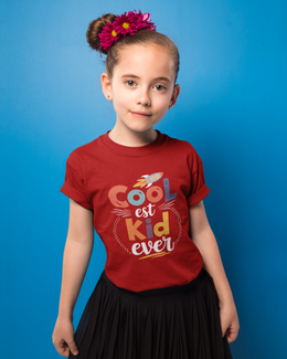 KOVASKO Girls Coolest Kid Ever T-shirt